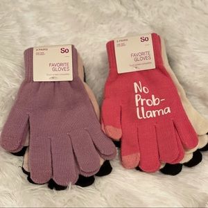 Two Sets of Women’s SO Novelty Tech Glove Sets